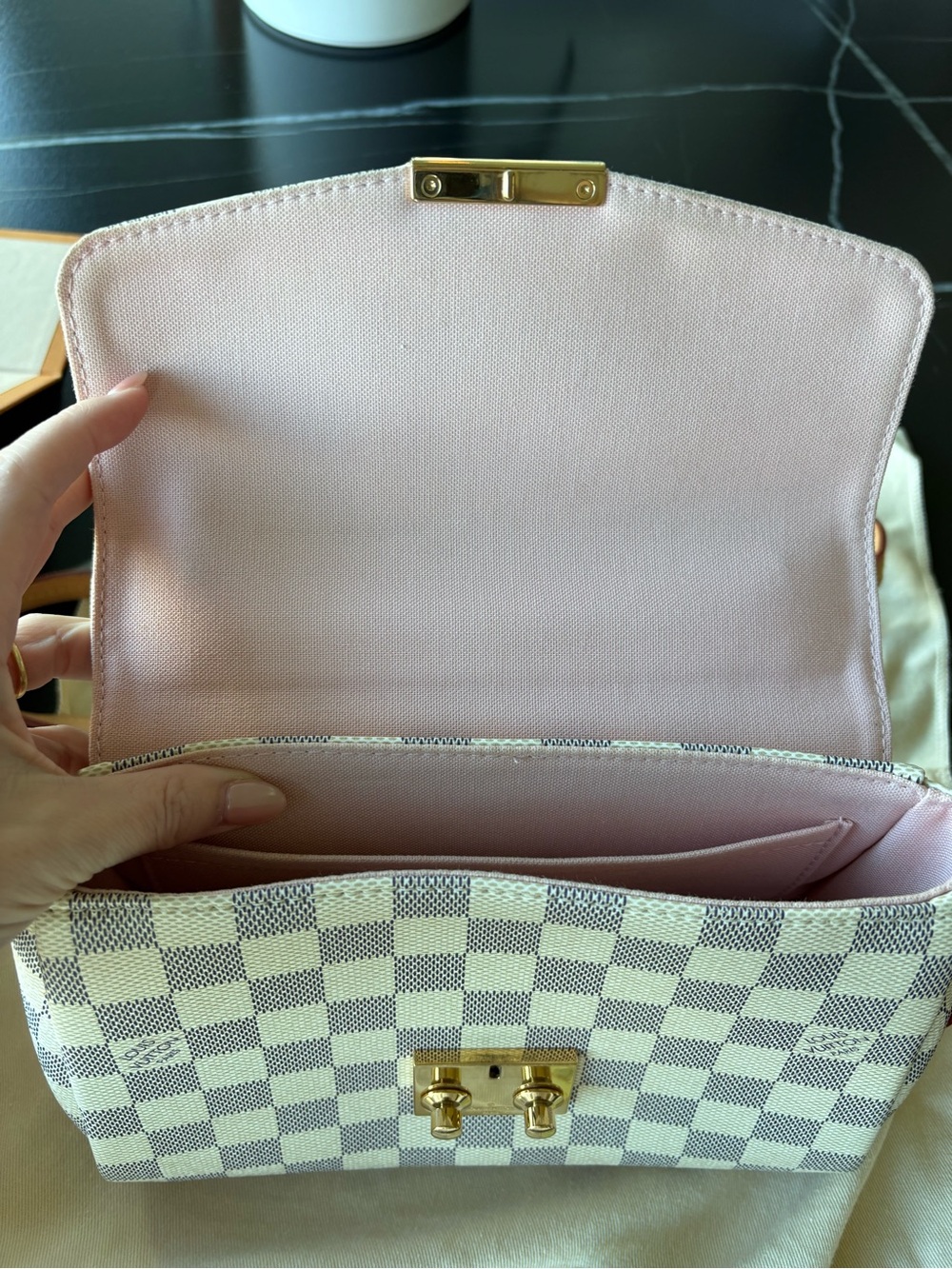 Louis Vuitton Croisette Damier Azur Crossbody Bag - Picture 6 of 9